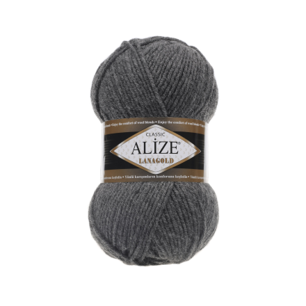Lanagold (Alize) 182 т.серый меланж, пряжа 100г