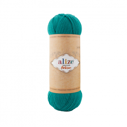Superwash Artisan (Alize) 507 изумруд, пряжа 100г
