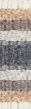Bella batik (Alize) 5742 какао-серый, пряжа 100г