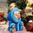 1077 &quot;Свинка в шубке&quot; силиконовая форма для мыловарения