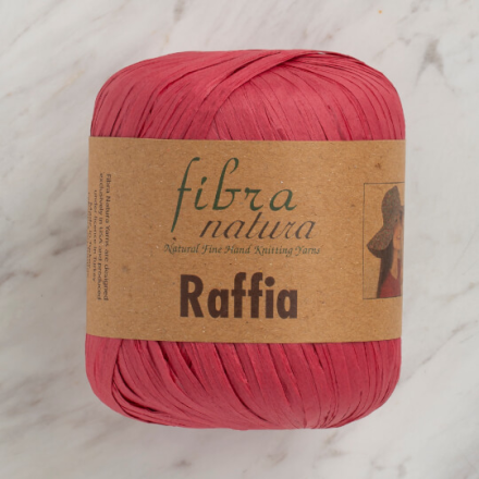 Raffia (Fibra Natura) 116-06 красный, пряжа 40г