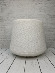Angora Soft (Haitong Textile) H901 белый, пряжа бобинная китайская 1г