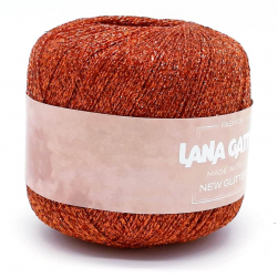 New Glitter (Lana Gatto) 9117 терракот, пряжа 25г