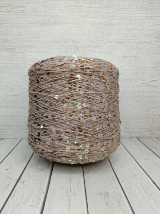 Shine Pail (Kutnor) 151 св.какао, пряжа бобинная итальянская 1г