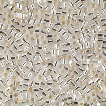 Miyuki Hexagon 15/0 0001 серебристый, бисер 5 г (Япония)