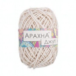 Jute (Arachna) 001 белый, 100г