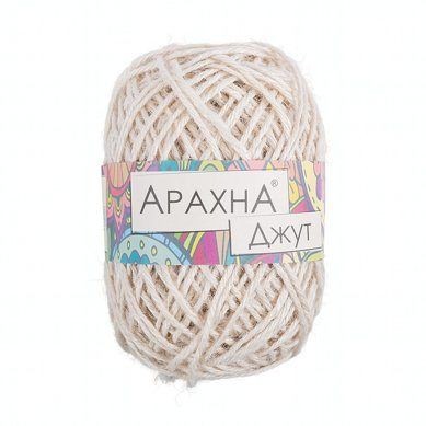 Jute (Arachna) 001 белый, 100г