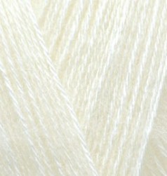 Angora Gold (Alize) 01 кремовый, пряжа 100г
