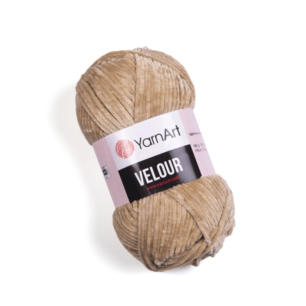Velour (Yarnart) 843 песок, пряжа 100г