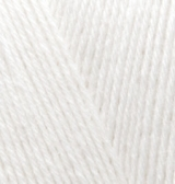 Superwash Artisan (Alize) 55 белый, пряжа 100г