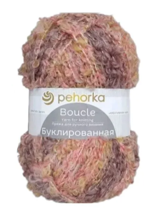 Буклированная (Пехорка) 1588 нюдовый шик, пряжа 200г