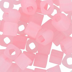 TOHO CUBE 4 мм 0145F бл.розовый/матовый, бисер 5 г (Япония)