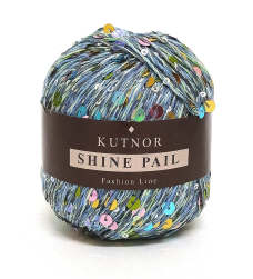 Shine Pail (Kutnor) AW 033 радужный джинс, пряжа 50г