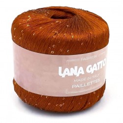 Paillettes LG (Lana Gatto) 8936 рыжий, пряжа 25г