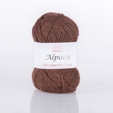 Alpaca (Infinity) 0811 коричневый, пряжа 50г