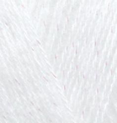 Angora Gold Simli (Alize) 55 белый, пряжа 100г