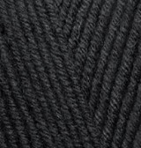Lanagold (Alize) 60 черный, пряжа 100г