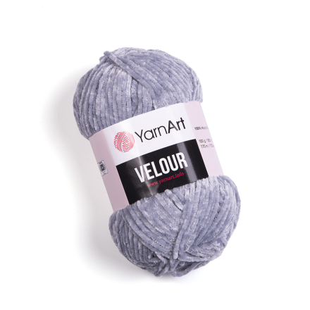 Velour (Yarnart) 867 св.серый, пряжа 100г