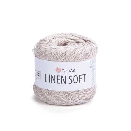 Linen Soft (Yarnart) 7304 речной-жемчуг, пряжа 100г