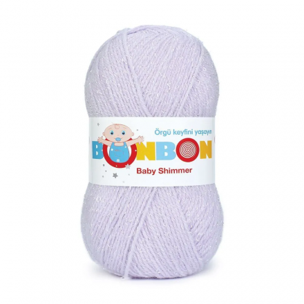 Bonbon Baby Shimmer (Nako) 98906 сирень, пряжа 100г