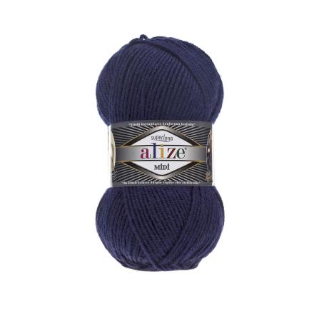 Superlana Midi (Alize) 58 т.синий, пряжа 100г