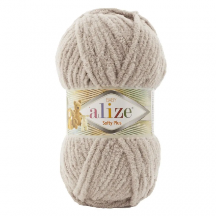 Softy Plus (Alize) 115 бежевый, пряжа 100г