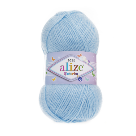 Sekerim Bebe (Alize) 40 св.голубой, пряжа 100г