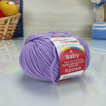 Кроха (ТКФ) 389 св.фиалка, пряжа 50г