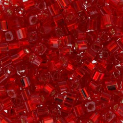 TOHO CUBE 1,5 мм 0025C красный, бисер 5 г (Япония)