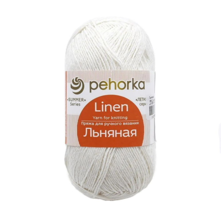 Льняная (Пехорка) 166 Суровый, пряжа 100г