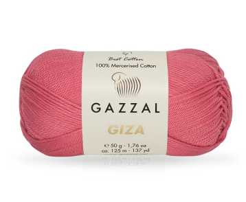 Giza (Gazzal) 2470 коралл, пряжа 50г