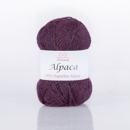 Alpaca (Infinity) 0835 фиолетовый, пряжа 50г