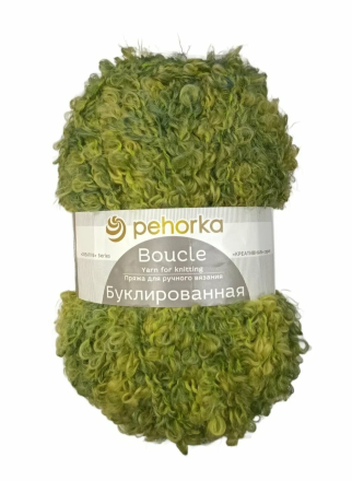 Буклированная (Пехорка) 1018 меланж, пряжа 200г