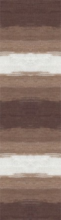 Angora Gold Batik (Alize) 6779 корич.принт, пряжа 100г