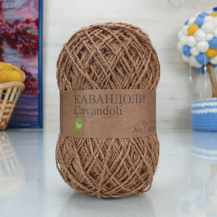 Кавандоли (Россия) 04 коричневый, пряжа 100г