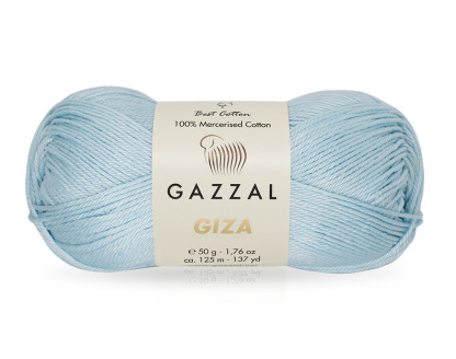 Giza (Gazzal) 2473 нежно голубой, пряжа 50г