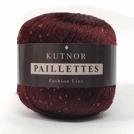 Paillettes (Kutnor) 029 спелый гранат, пряжа 50г