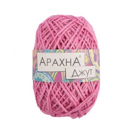 Jute (Arachna) 008 розовый, 100г