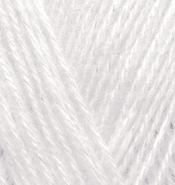Angora Gold Simli (Alize) 599 слоновая кость, пряжа 100г