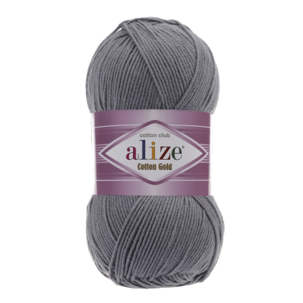 Cotton Gold (Alize) 87 серый, пряжа 100г