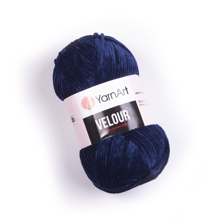Velour (Yarnart) 848 т.синий, пряжа 100г
