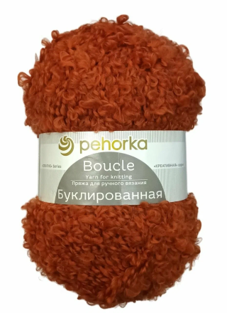 Буклированная (Пехорка) 30 св.терракот, пряжа 200г