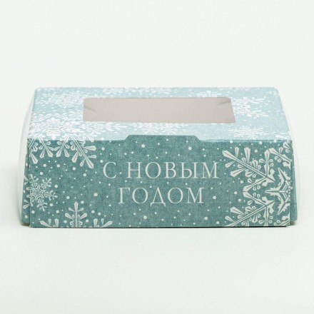 5097349 &quot;Снежинки&quot; складная коробка 10х8х3,5 см