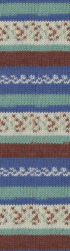 Superwash Wool (Alize) 7653 синий принт, пряжа 100г
