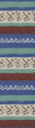 Superwash Wool (Alize) 7653 синий принт, пряжа 100г