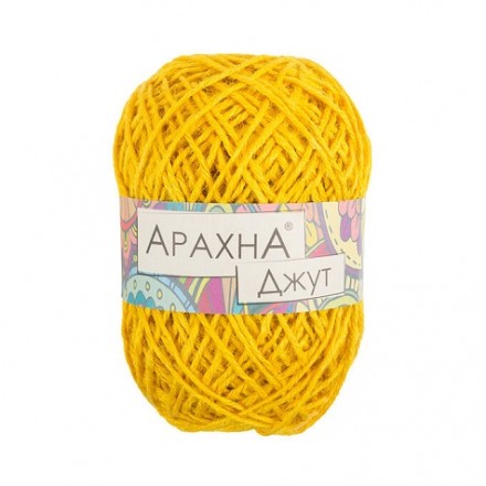 Jute (Arachna) 014 жёлтый, 100г
