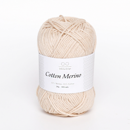 Cotton Merino (Infinity) 3011 нежный персик, пряжа 50г
