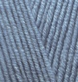 Lanagold (Alize) 203 джинсовый меланж, пряжа 100г