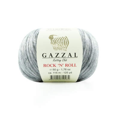 Rock-n-Roll (Gazzal) 13255 св.серый с черным, пряжа 50г