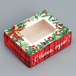 9705307 &quot;С Новым годом&quot; складная коробка 10х8х3,5 см